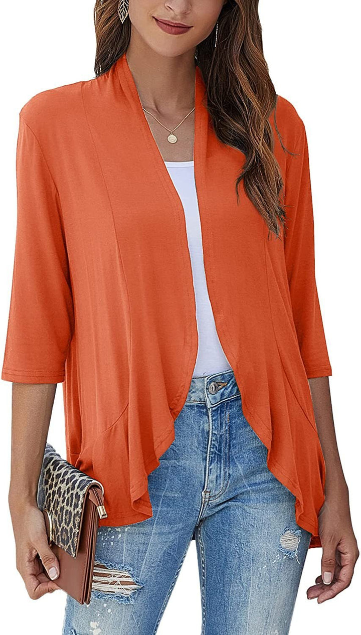 Bella | Women's Open Front Draped Cardigan