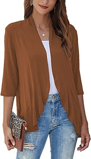 Bella | Women's Open Front Draped Cardigan