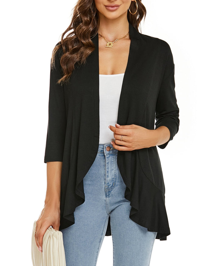 Bella | Women's Open Front Draped Cardigan