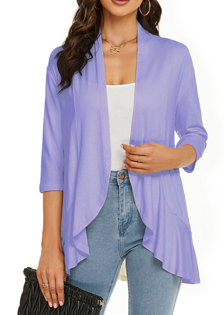 Bella | Women's Open Front Draped Cardigan