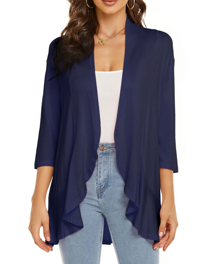 Bella | Women's Open Front Draped Cardigan