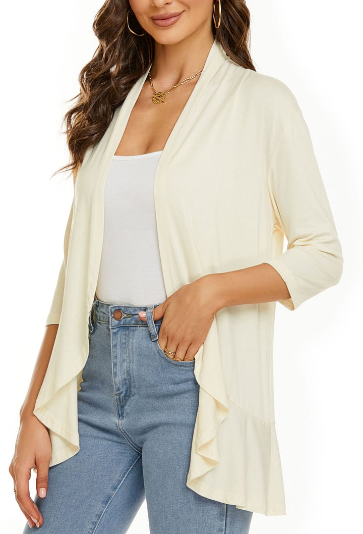 Bella | Women's Open Front Draped Cardigan