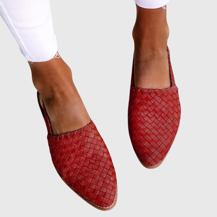 Helen | Women's Orthopaedic Woven Slingback Flats with Adjustable Strap for Summer