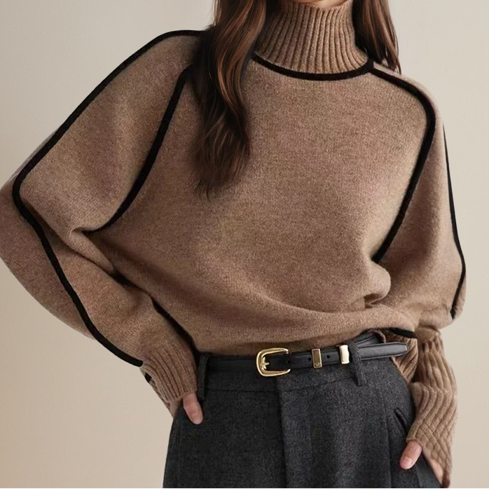 Hannah | Striped Patchwork Sweater