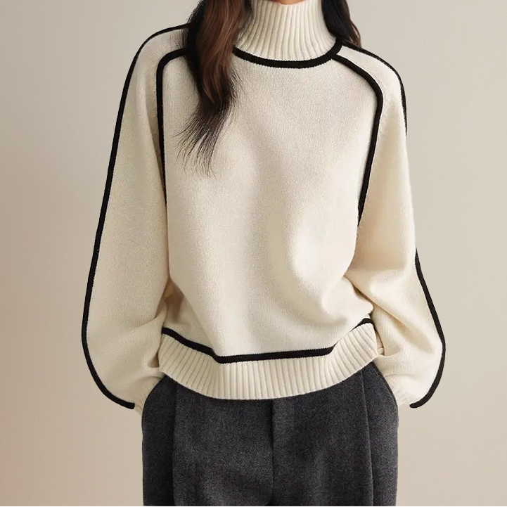 Hannah | Striped Patchwork Sweater