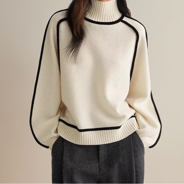 Hannah | Striped Patchwork Sweater