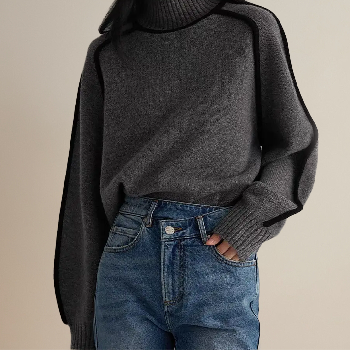 Hannah | Striped Patchwork Sweater