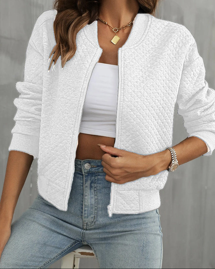 Gale | Women's Zip-Up Quilted Bomber Jacket