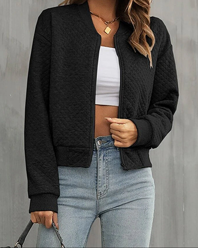 Gale | Women's Zip-Up Quilted Bomber Jacket