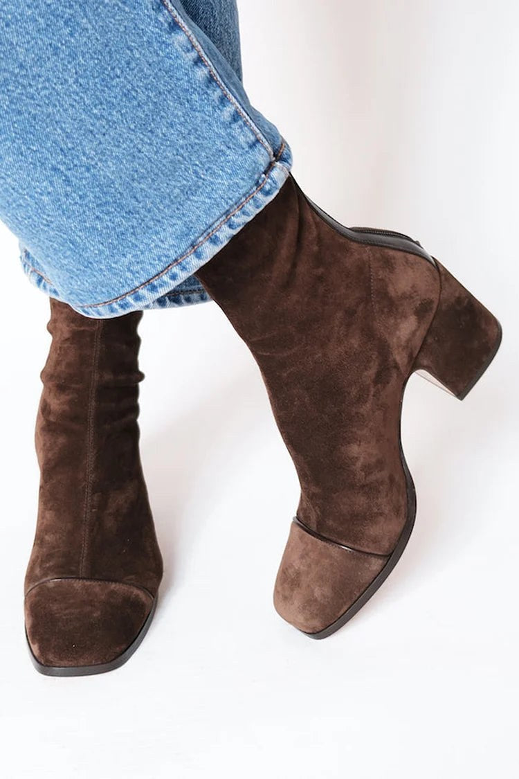 Hailey | Women's Square Toe Heeled Boots