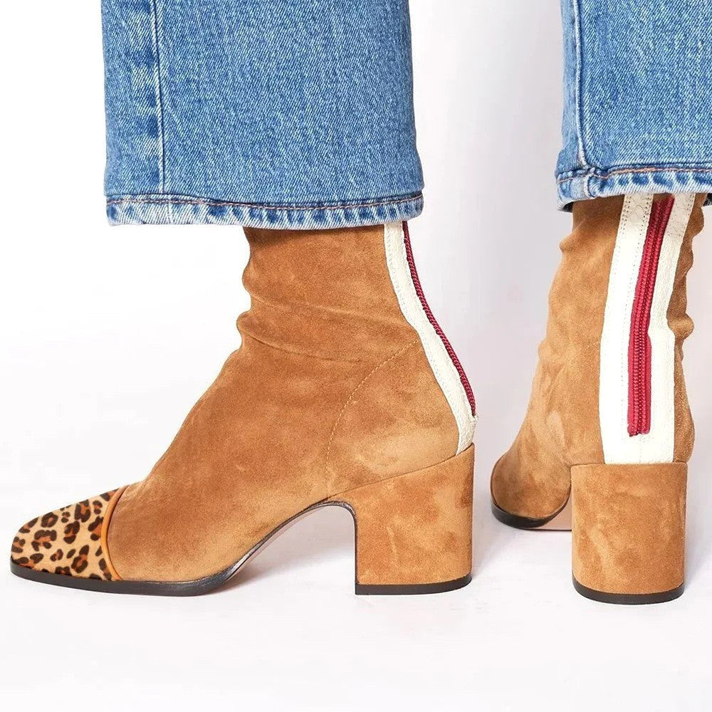 Hailey | Women's Square Toe Heeled Boots