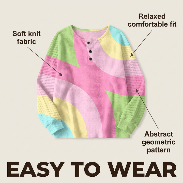 Vera | Sweater with Abstract Geometric Pattern
