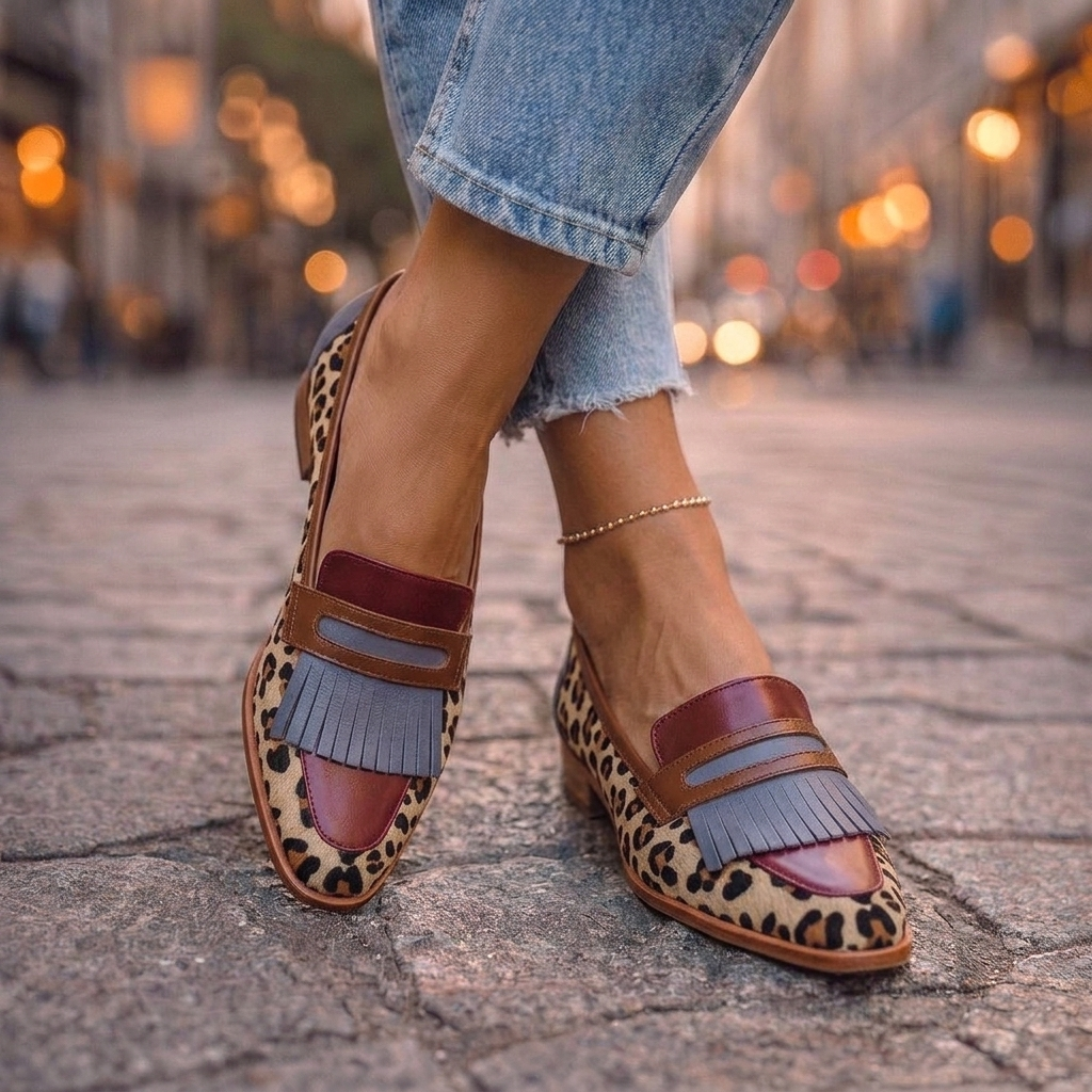Bianca | Square-Toe Loafers with Tassels
