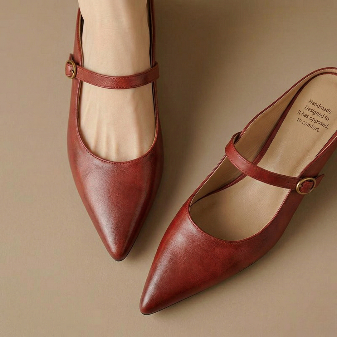 Neok Genuine Leather Mules