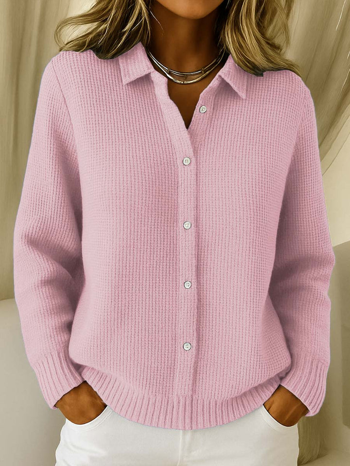 Amari Classic Waffle Knit Cardigan