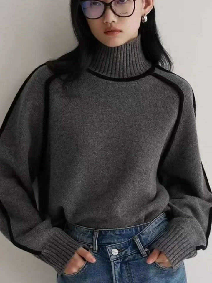 Sally | Women's Knit Turtleneck Sweater