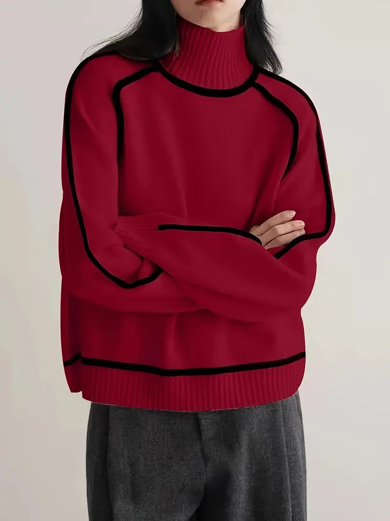 Sally | Women's Knit Turtleneck Sweater